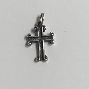 Sterling silver cross charm